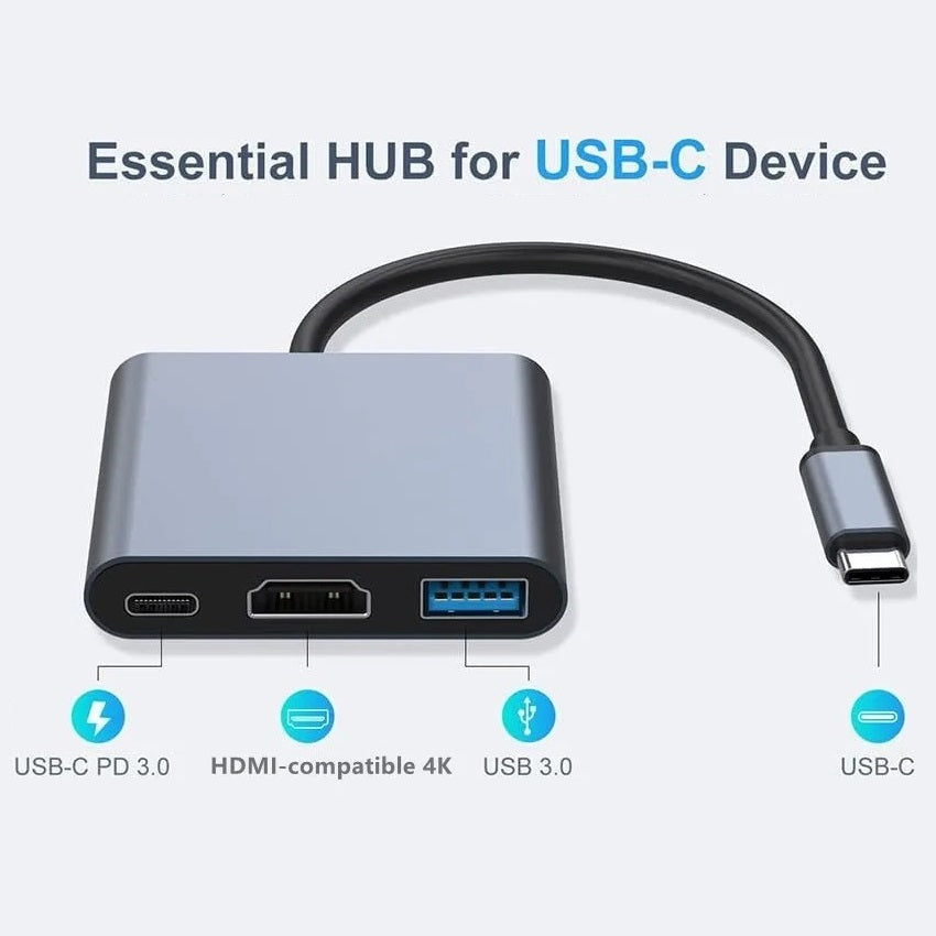 3-in-1 USB-C adapter - Sytorra