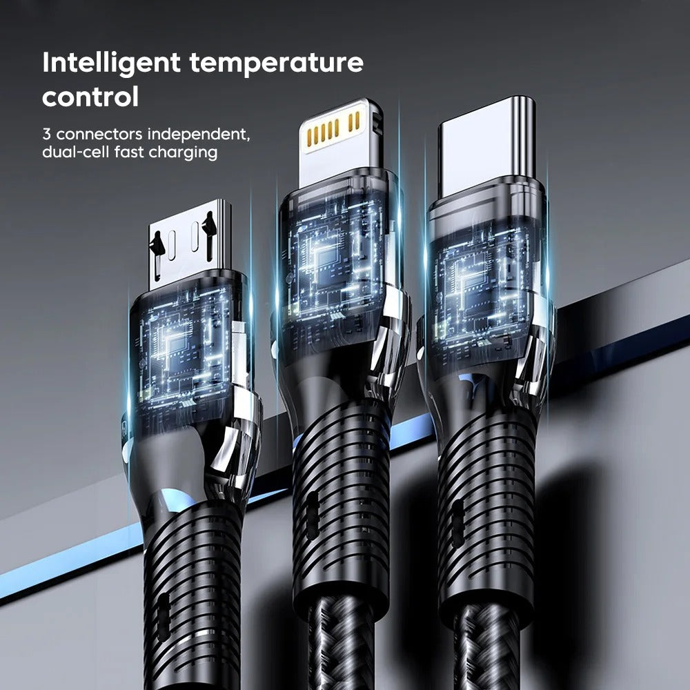 3-in-1 USB charging cable - Sytorra